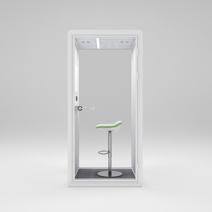 Офисная телефонная будка HongYe в белом цвете для конфиденциальности одного человека