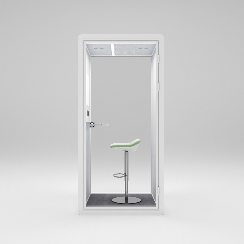 Офисная телефонная будка HongYe в белом цвете для конфиденциальности одного человека