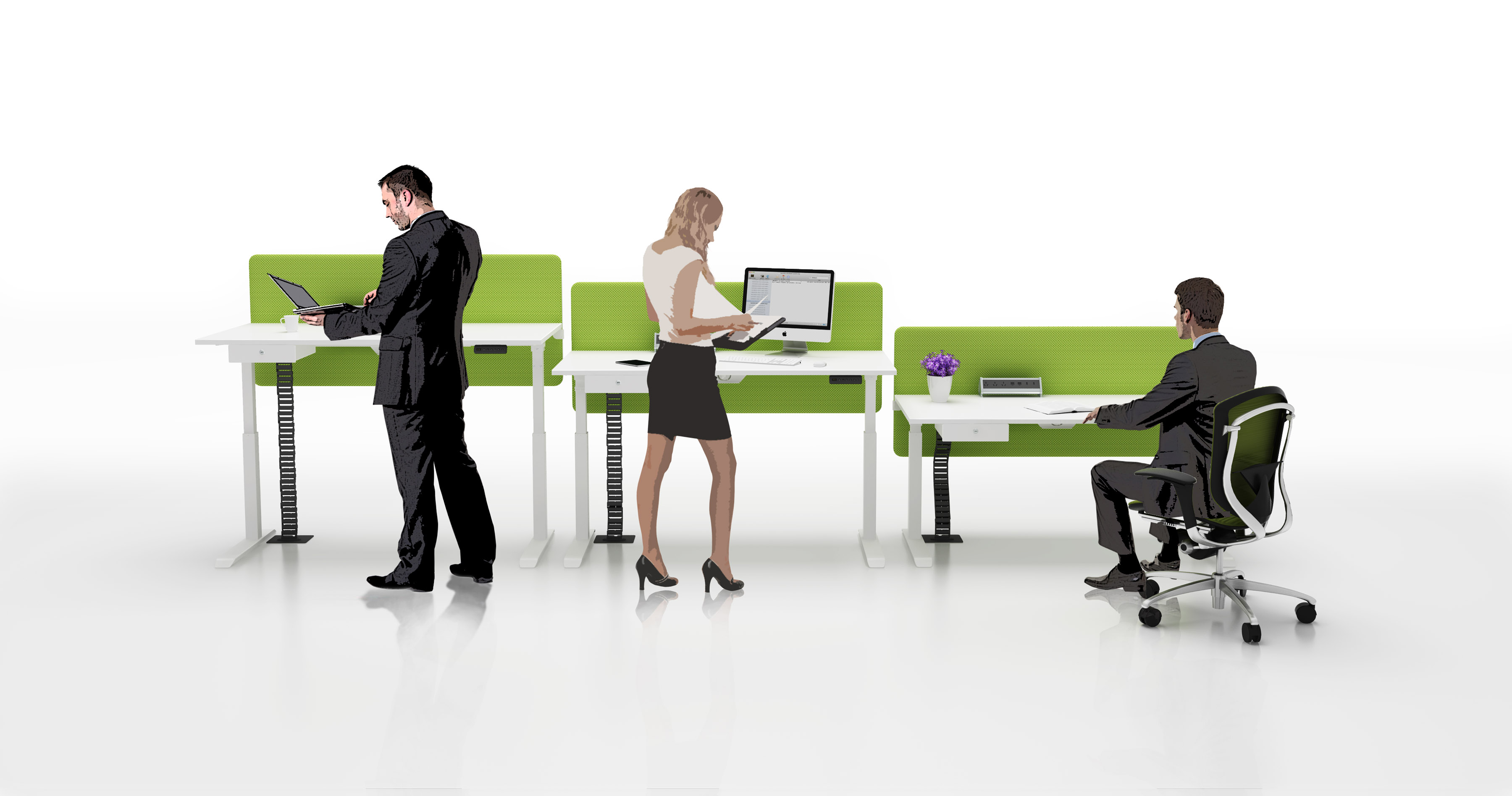 Hongye Регулируемый по высоте стол для офиса |HY-HAD001