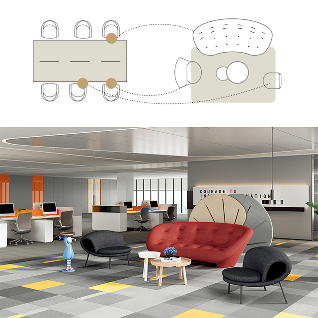 Рабочая зона и зона отдыха