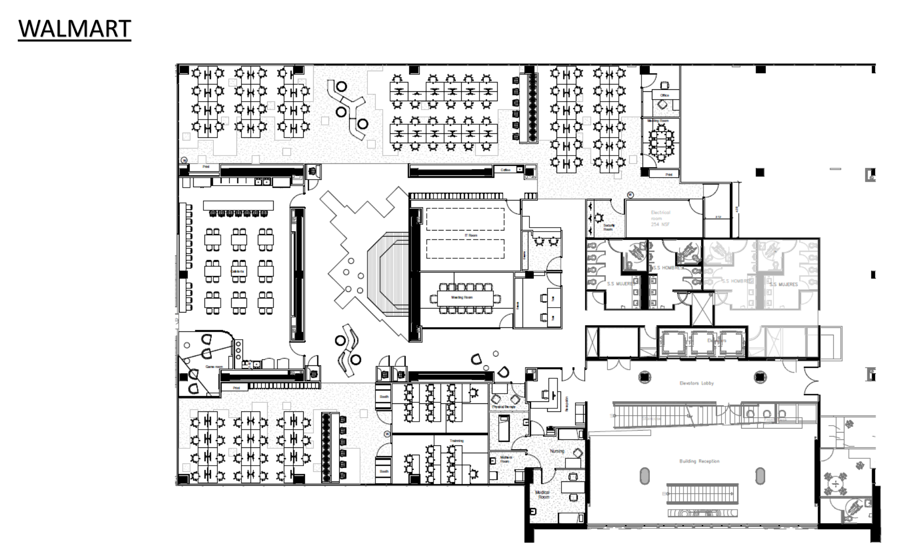 wal-mart floor plan план этажа Wal-Mart
