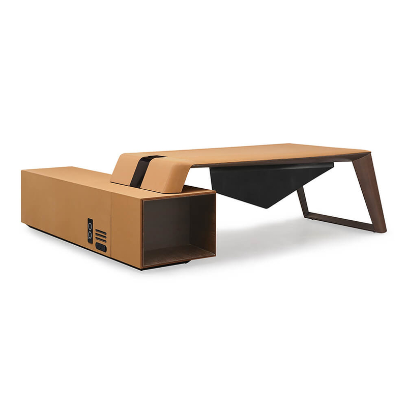 Роскошный современный кожаный офисный стол высшего класса