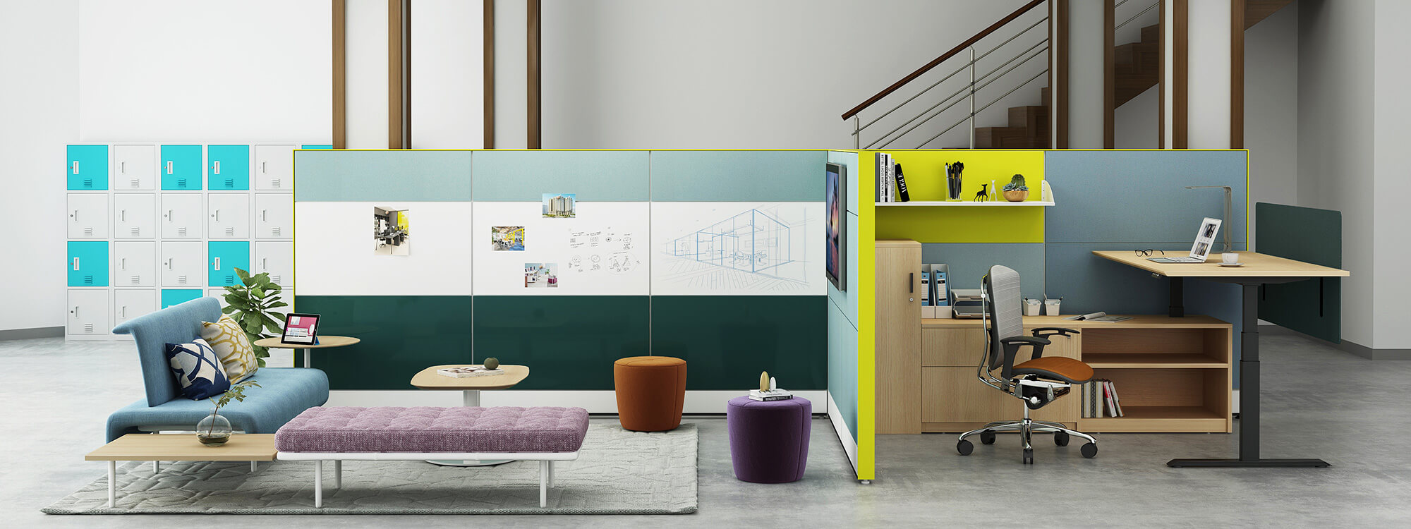 Эта кабина позволяет вам создавать частные или полу-частные рабочие зоны, идеально подходящие для повышения производительности сотрудников и повышения морального духа.