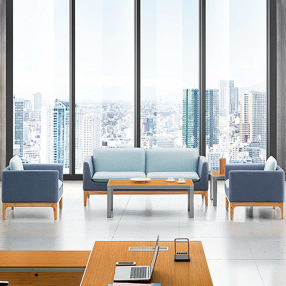 Журнальный столик с бамбуковой текстурой серии Jiangnan