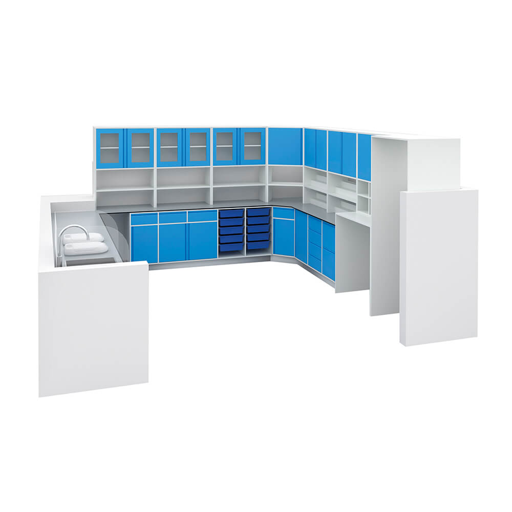 Офисная мебель для врачей, настенные шкафы