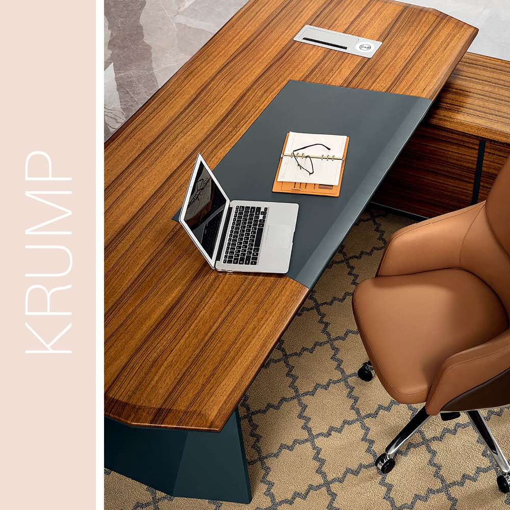 Роскошные современные L-образные офисные столы для руководителей 