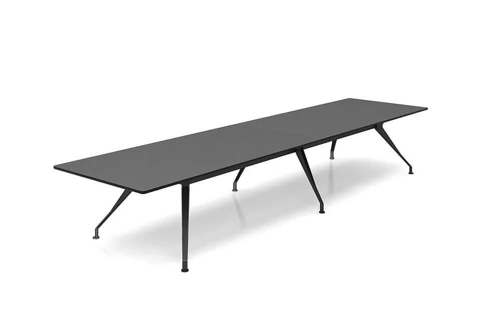 Таблица конференц-зала черного цвета для офиса